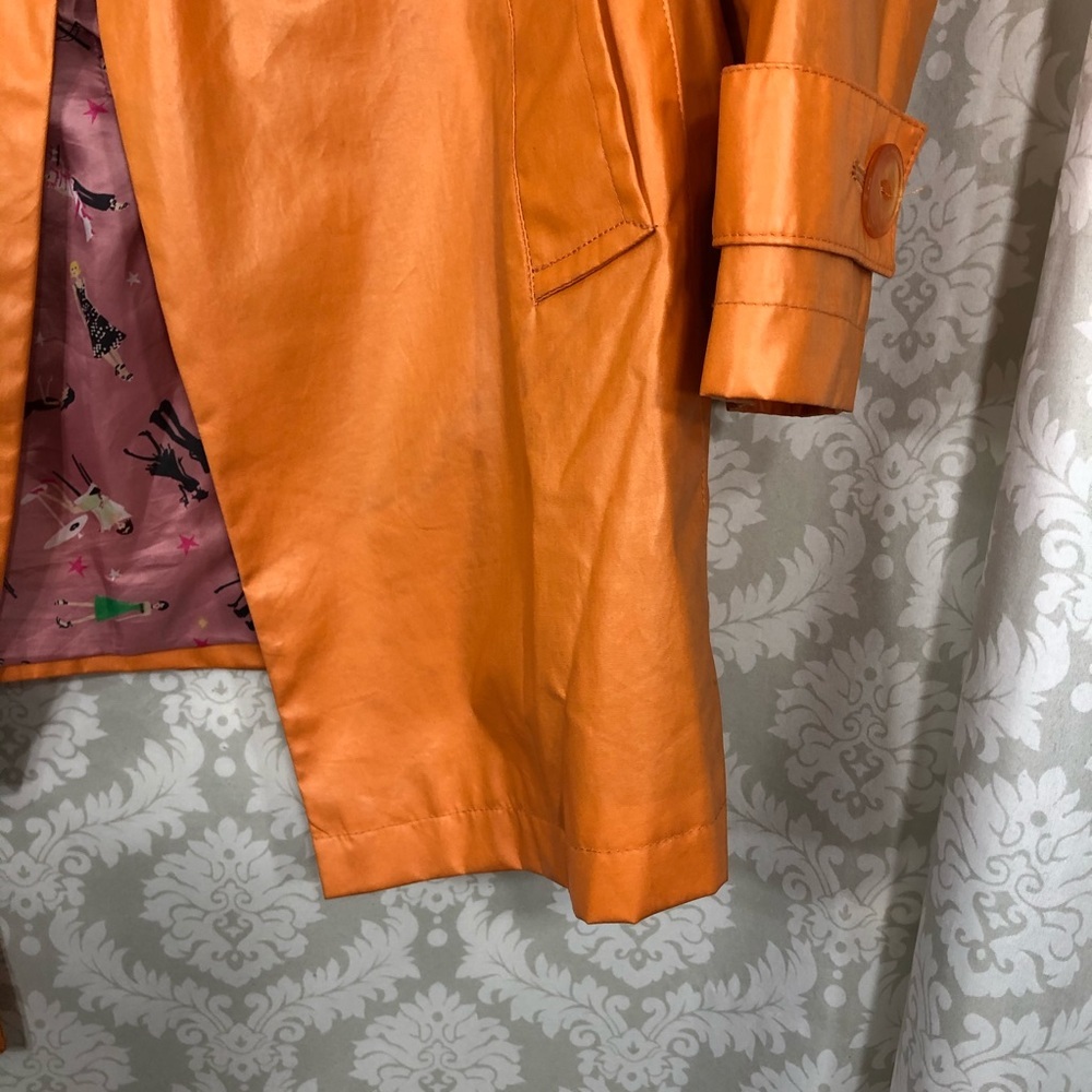 bill blass Orange Trench Coat - Picture 10 of 16